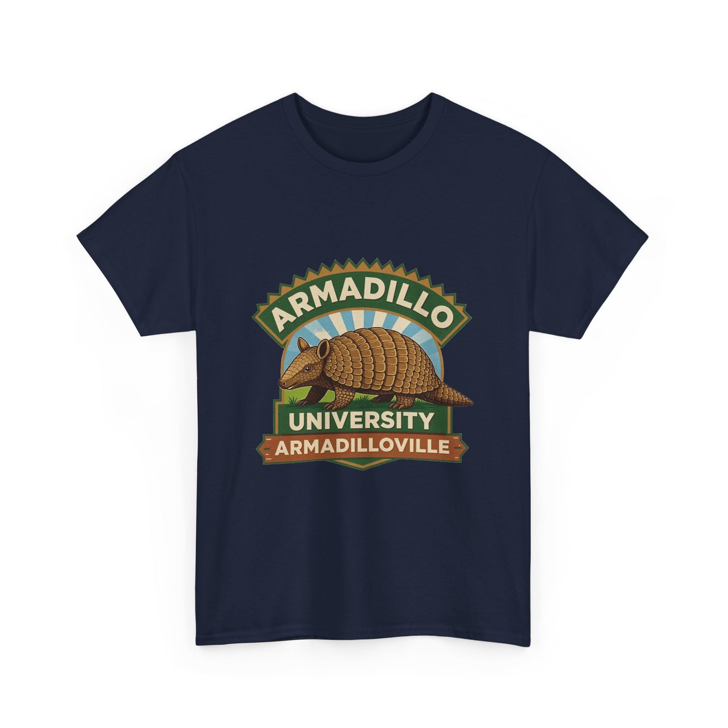 Unisex | Armadillo University Tee | Armadilloville | Custom Armadillo | College Shirt