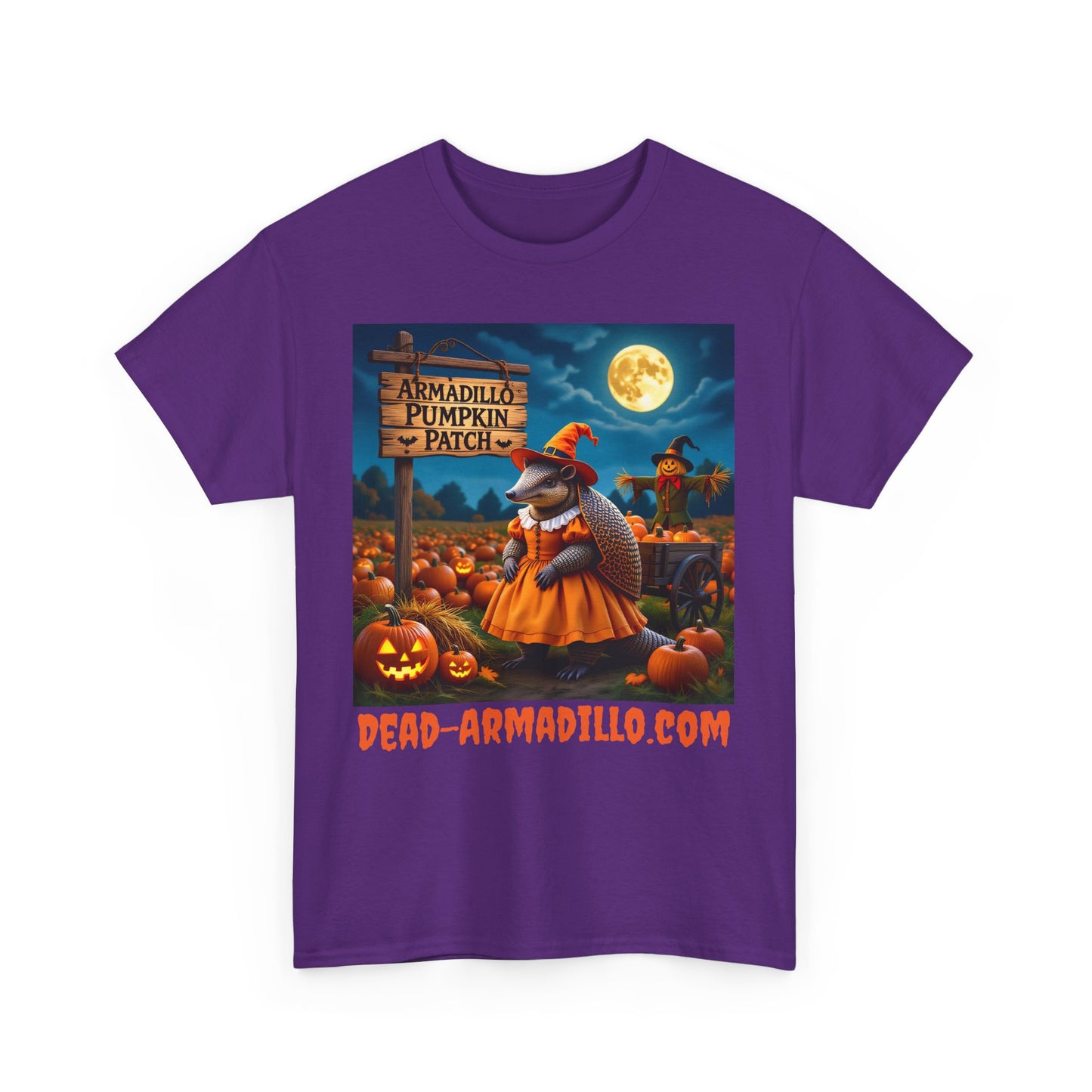 Halloween Armadillo Tee | Women's | Quirky Fall Season Shirt | Unisex Heavy Cotton Tee | Adult Sizes