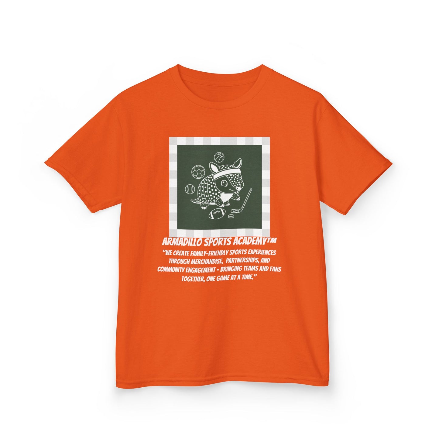Kids Tee | Armadillo Sports Academy | Youth T-Shirt | Learn your Sport