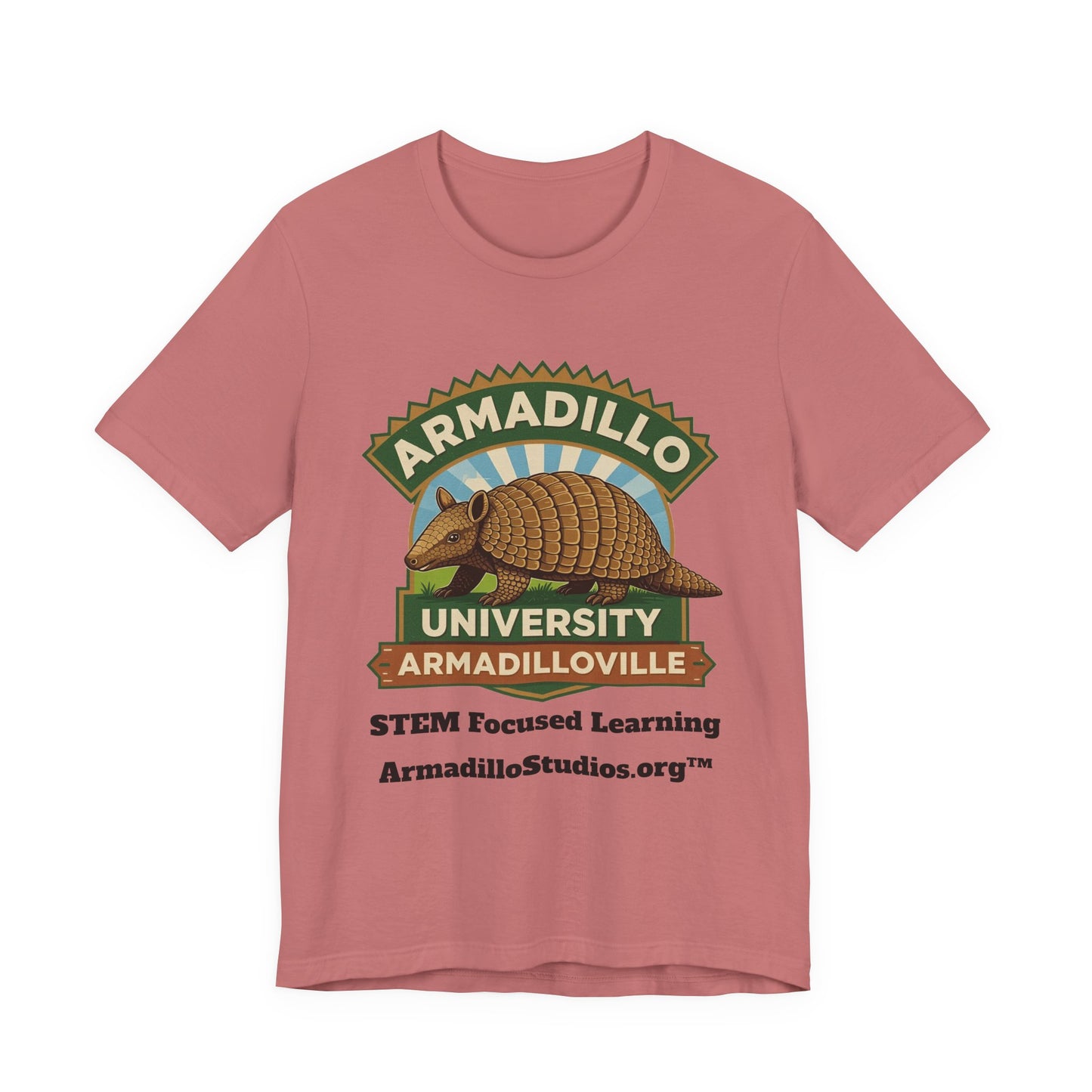 Armadillo University Classic Tee | Premium Bella+Canvas 3001 | ArmadilloStudios.org™