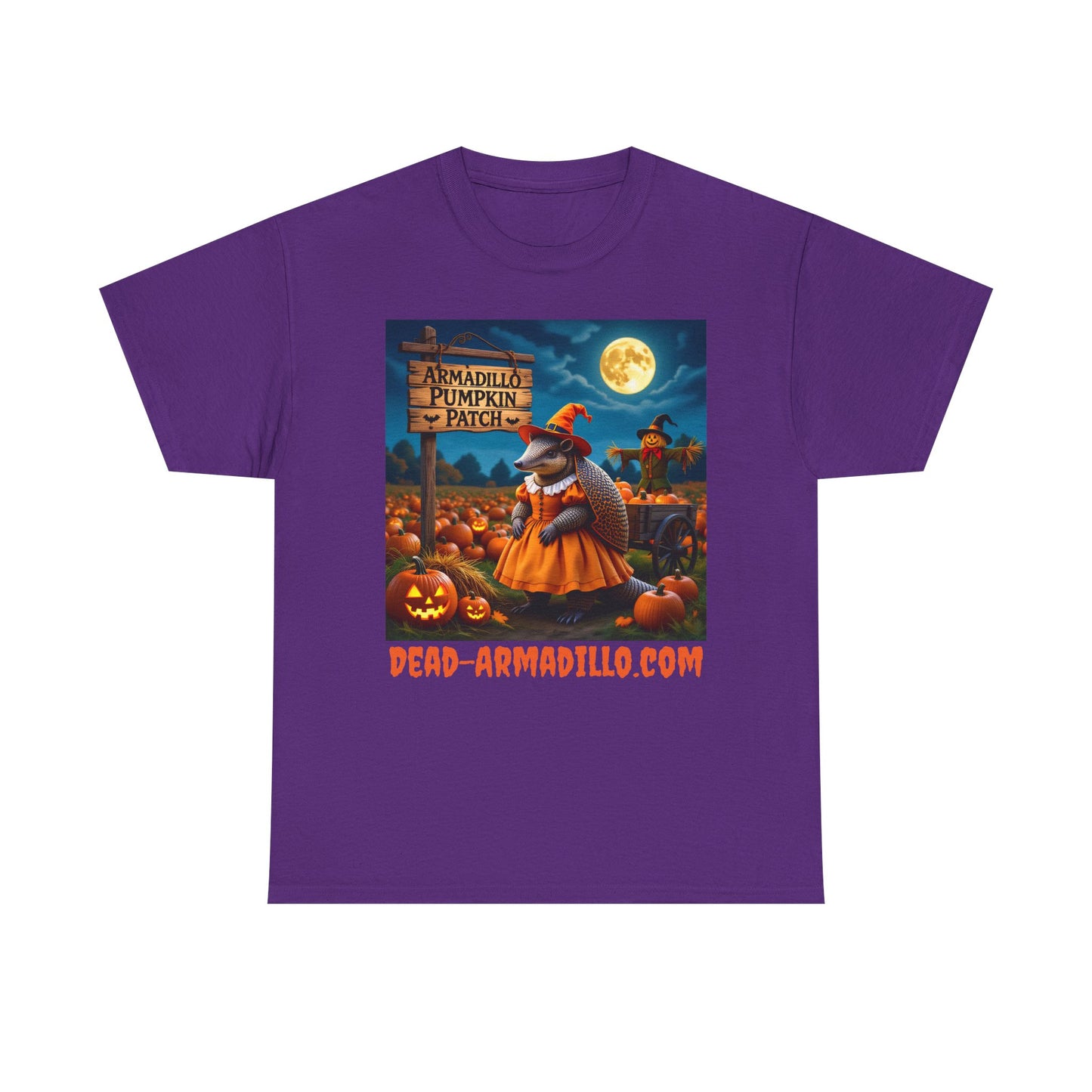 Halloween Armadillo Tee | Women's | Quirky Fall Season Shirt | Unisex Heavy Cotton Tee | Adult Sizes