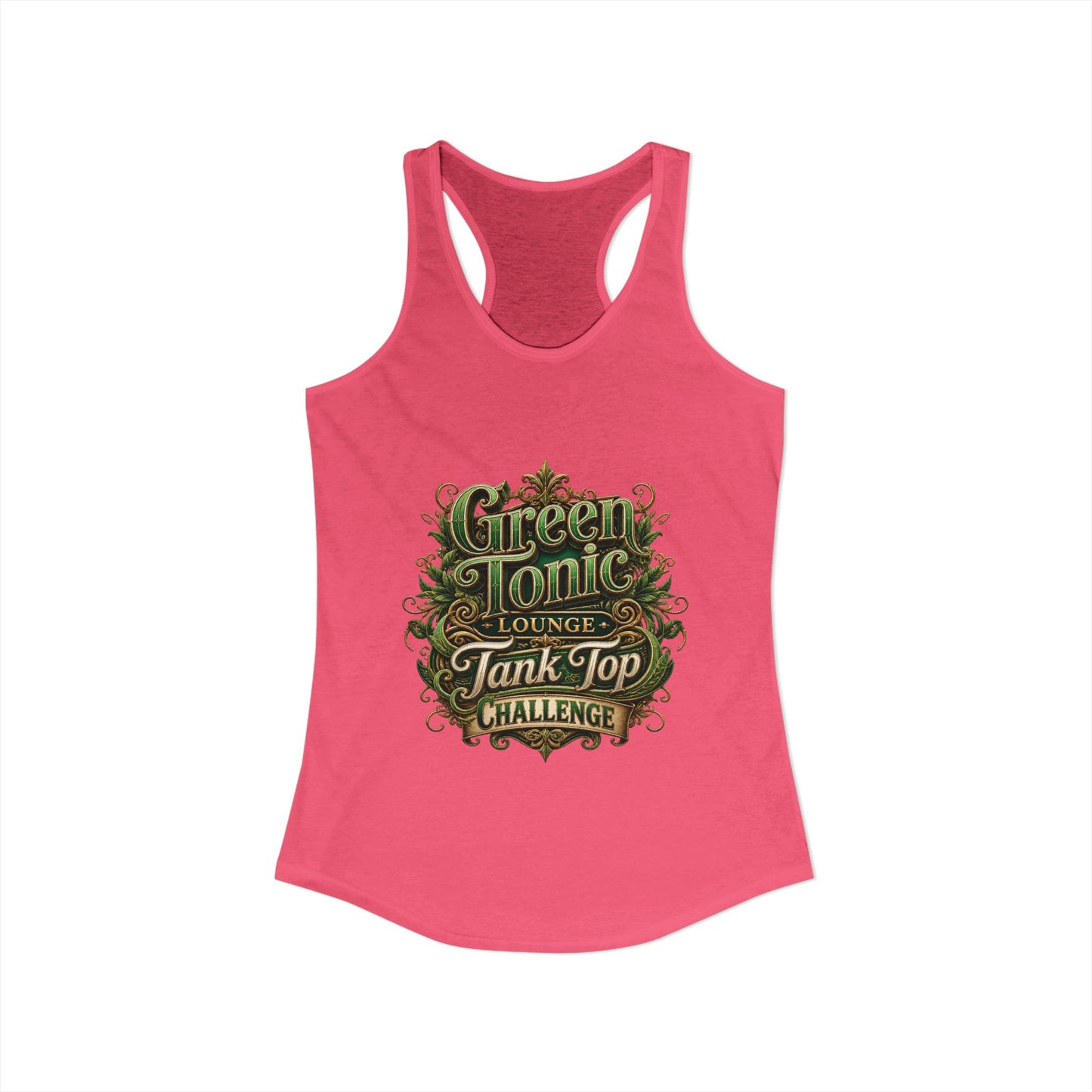 Women's 2-Sided Green Tonic Lounge | Racerback Tank |Dead-Armadillo™