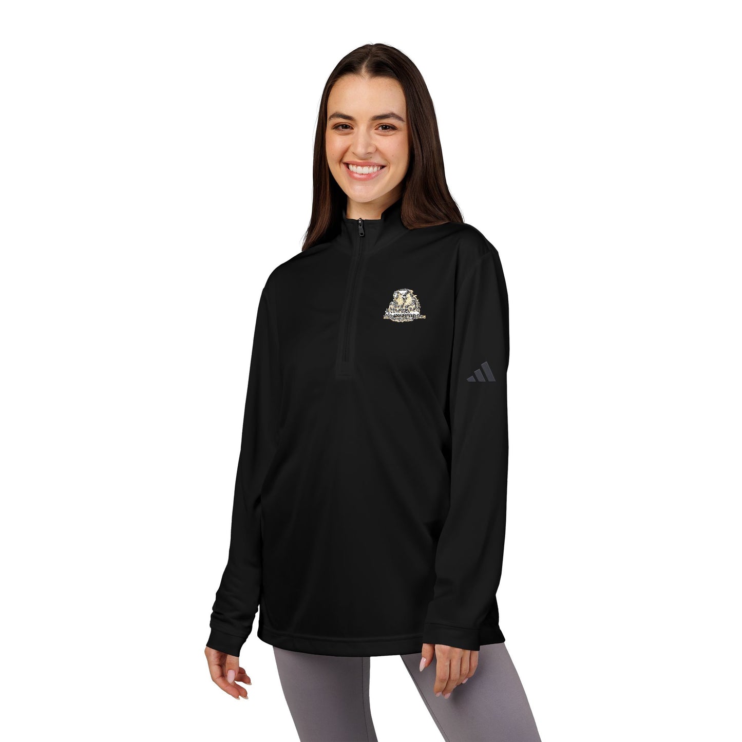 adidas A401 | Custom Embroidered | Women's Golf | Quarter-Zip Pullover | by Dead-Armadillo.com™