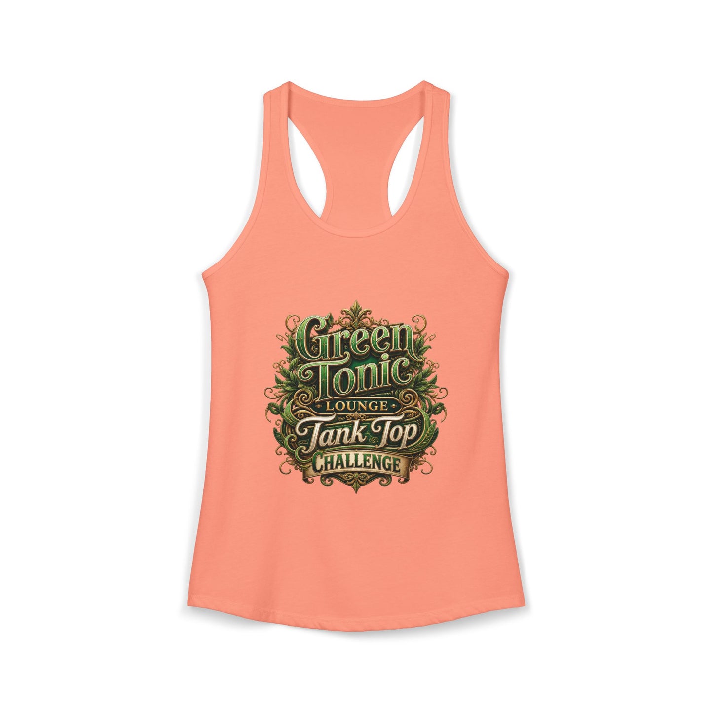 Women's 2-Sided Green Tonic Lounge | Racerback Tank |Dead-Armadillo™