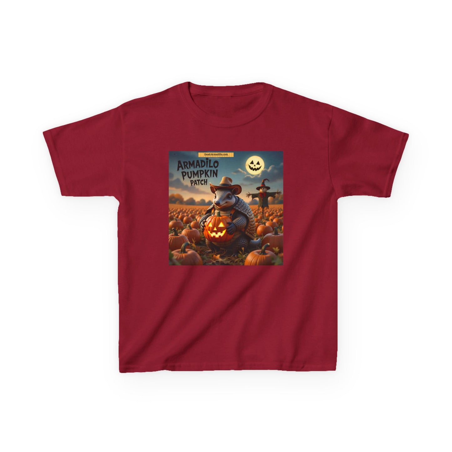 "Halloween Armadillo Pumpkin Kids Tee | Halloween Shirt | Kids Spooky Tee | Fall Clothing | Halloween Costume Shirt"