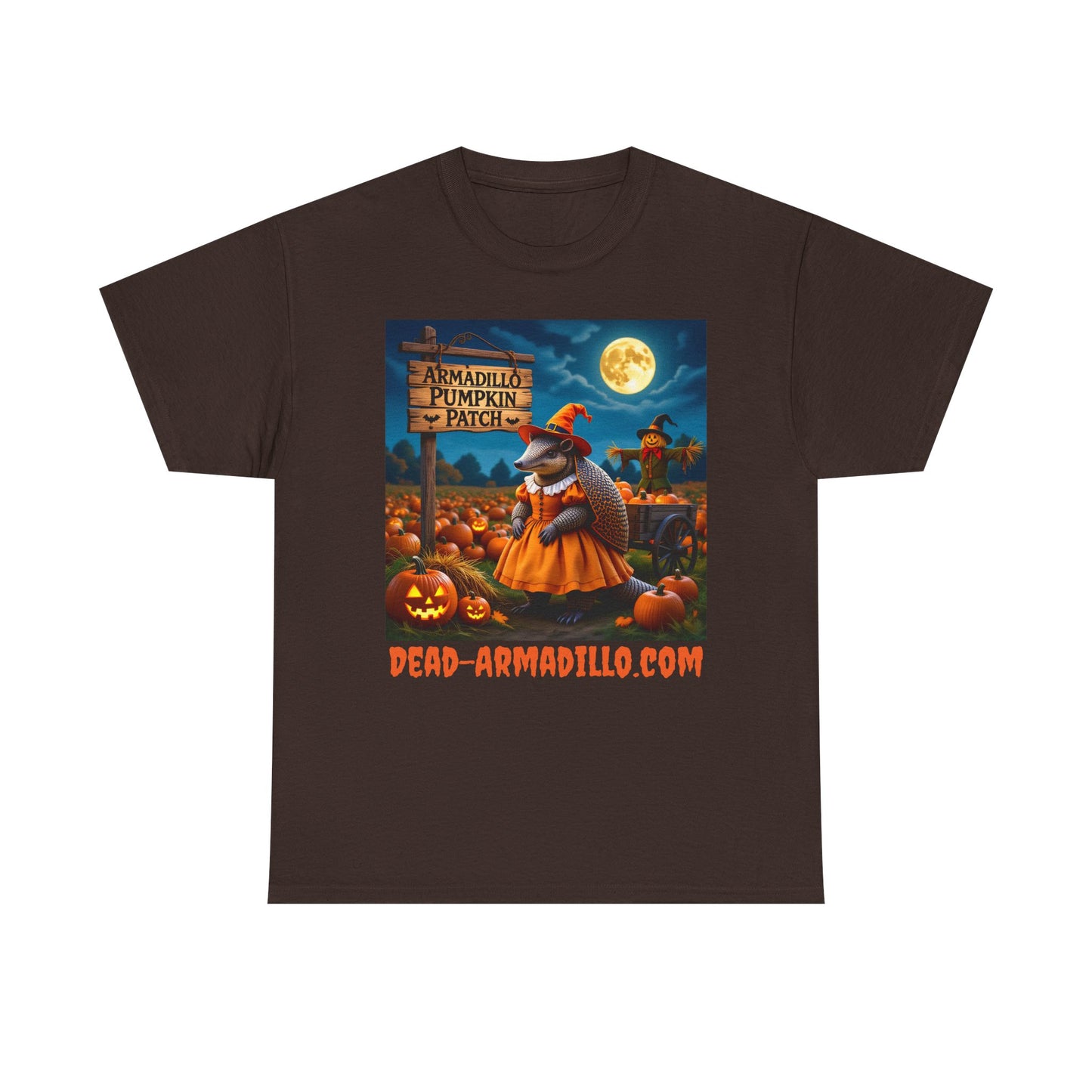 Halloween Armadillo Tee | Women's | Quirky Fall Season Shirt | Unisex Heavy Cotton Tee | Adult Sizes