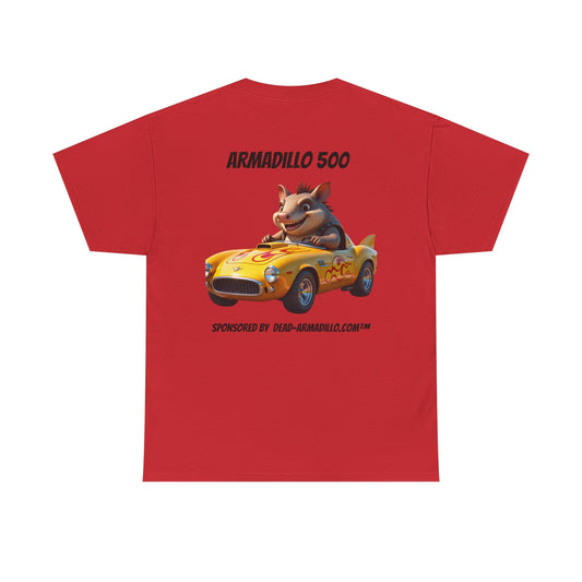 Dead-Armadillo.com | Car Racing Team | Fun Gift for Car Lovers | Unisex Cotton Shirt for Birthdays, Casual Wear, Road Trip Tee