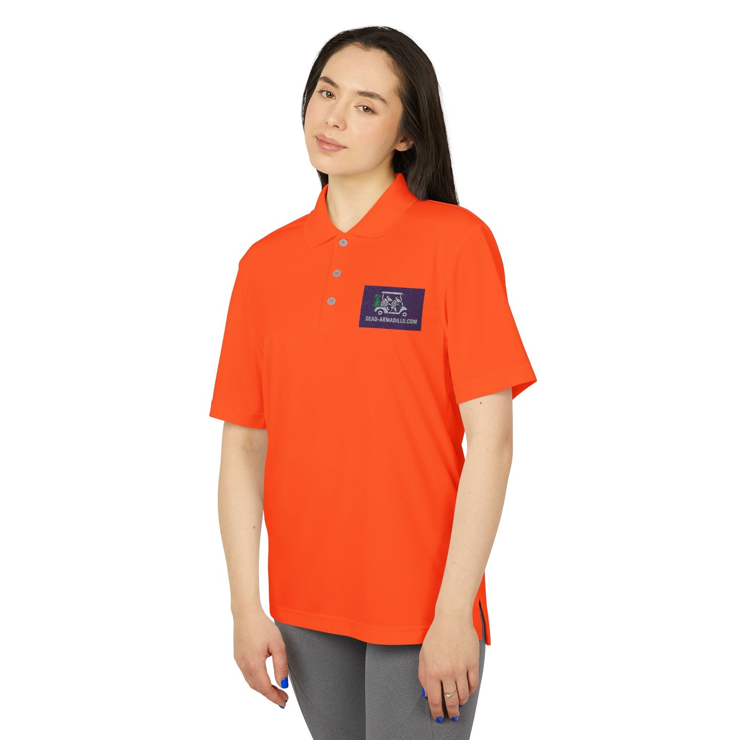 Polo Shirt - Armadillo Themed | Custom Embroidered Adidas | Unisex Golf Polo |