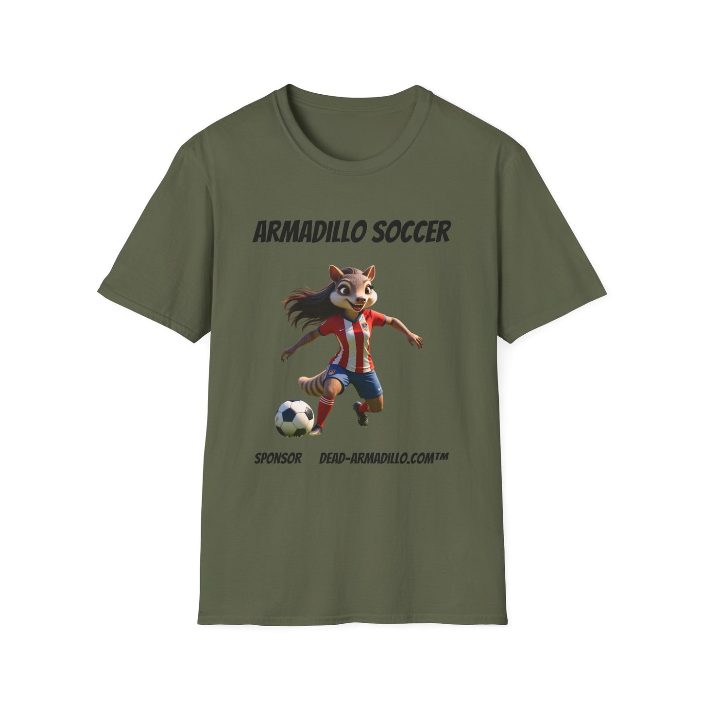 Armadillo Soccer Team T-Shirt  | Adults - Teens | Soccer Fans