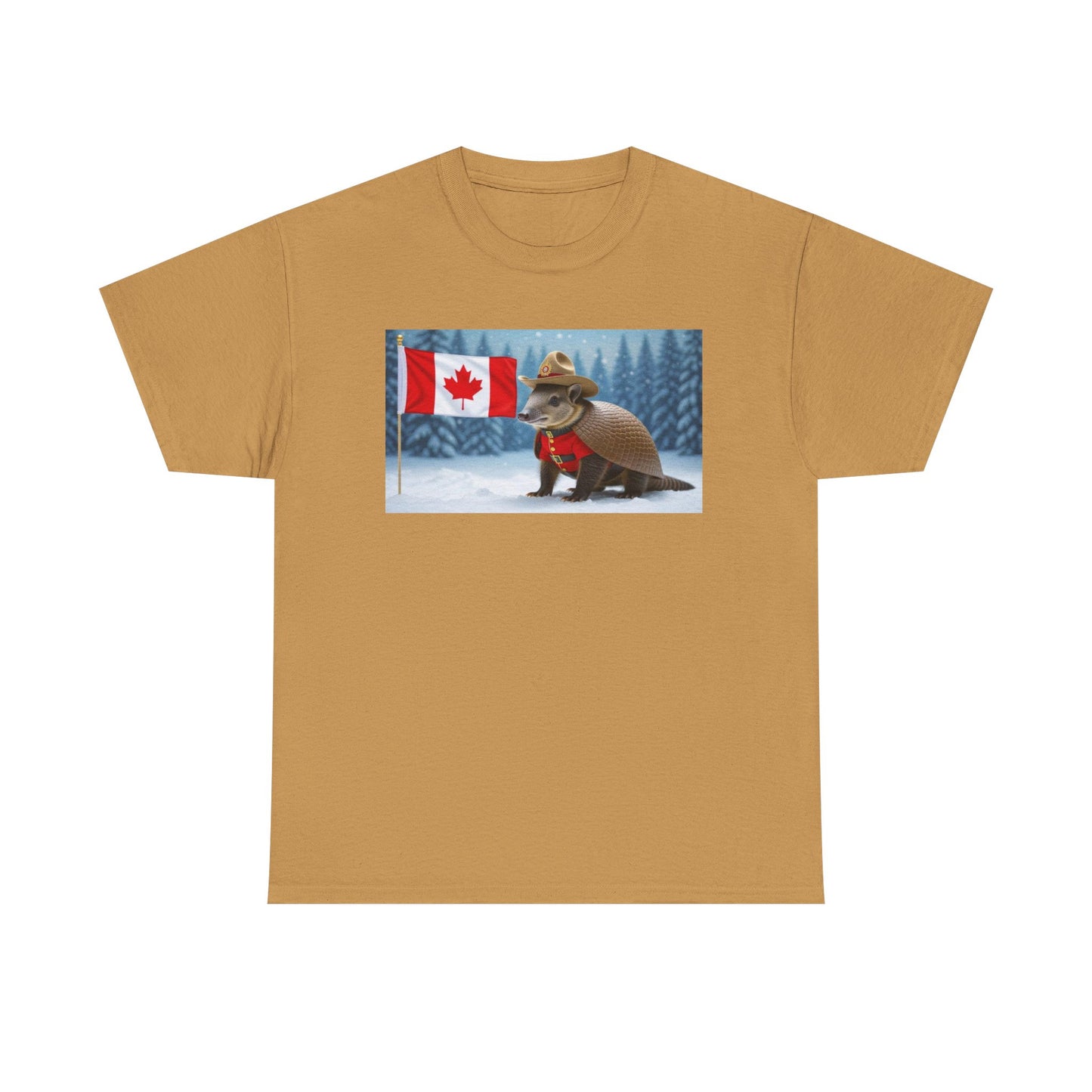 Armadillo Canadian Flag Tee | Funny Animal Shirt | Unisex Graphic Tee | Canada Day Gift