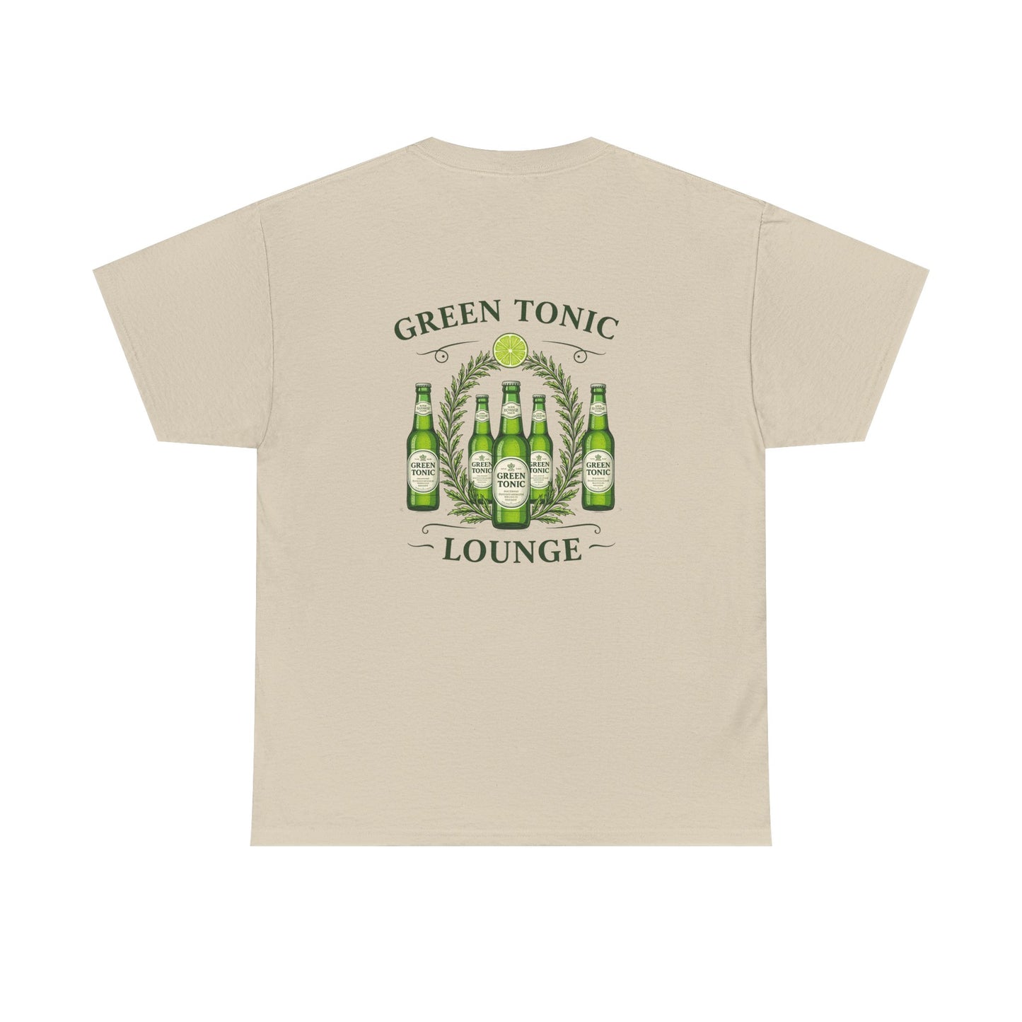 Green Tonic Lounge Tee | Back of Shirt Graphic Design