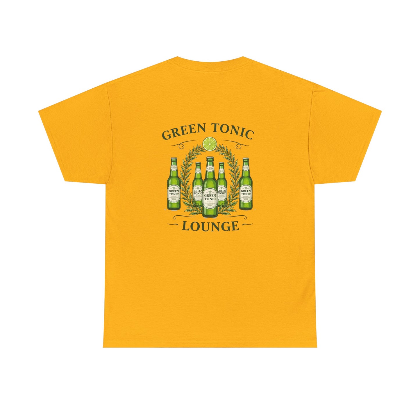 Green Tonic Lounge Tee | Back of Shirt Graphic Design