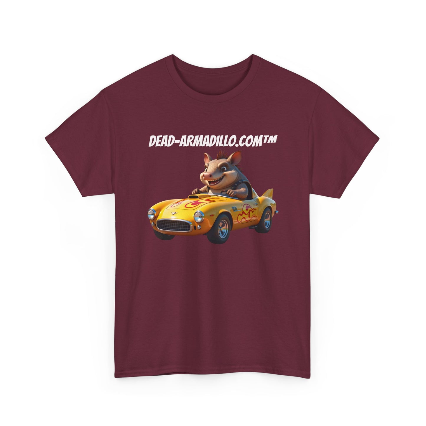 Dead-Armadillo.com | Car Racing Team | 2 Sided Tee Shirt | in White Font