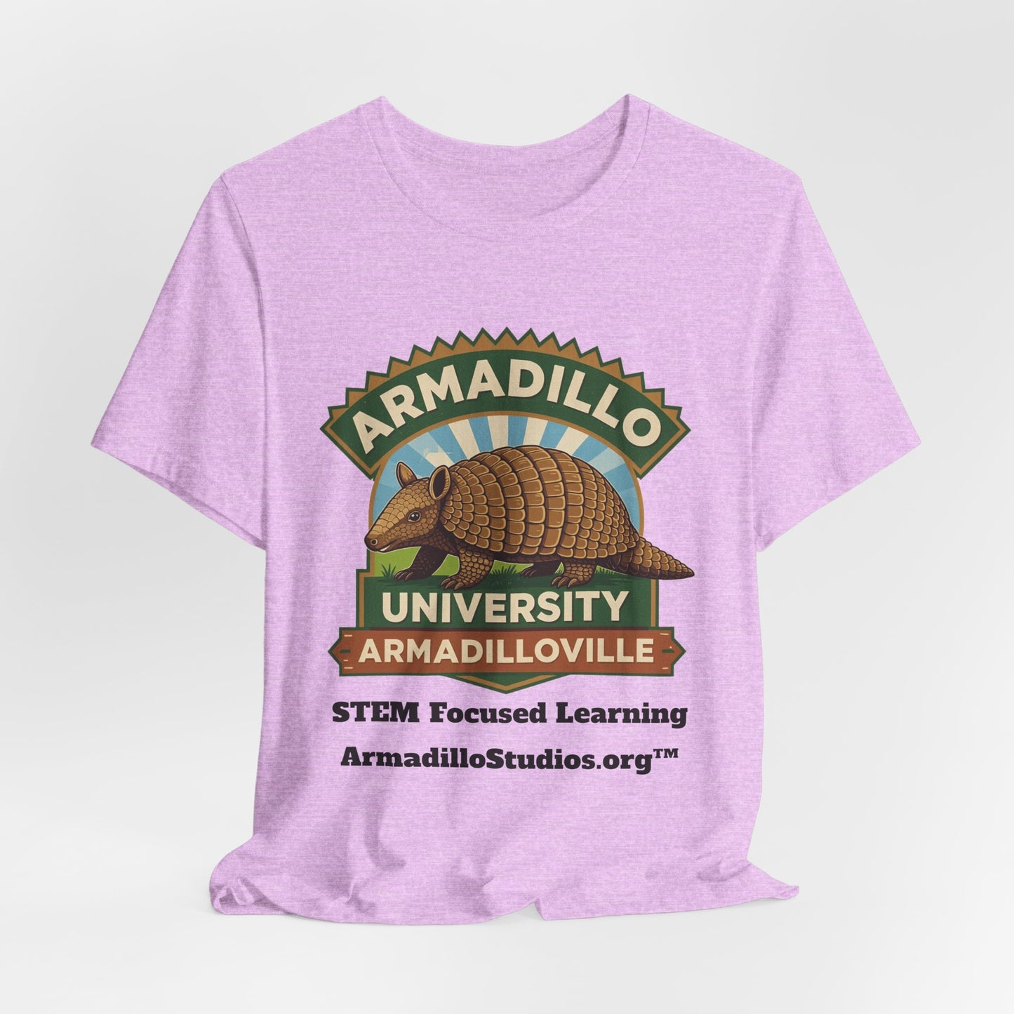 Armadillo University Classic Tee | Premium Bella+Canvas 3001 | ArmadilloStudios.org™