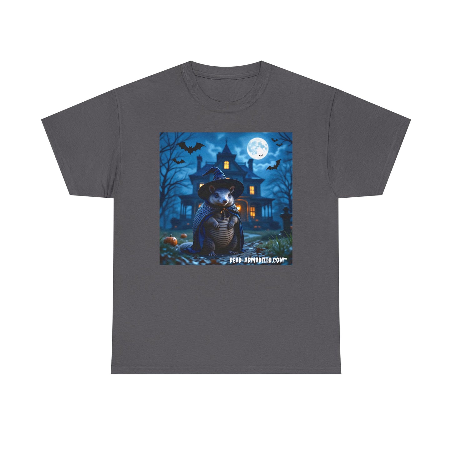Spooky Armadillo Halloween Tee | by  Dead-Armadillo.com™ | Unisex Cotton T-Shirt for Fall | Halloween Costume | Graphic Tee | Cozy Casual Wear