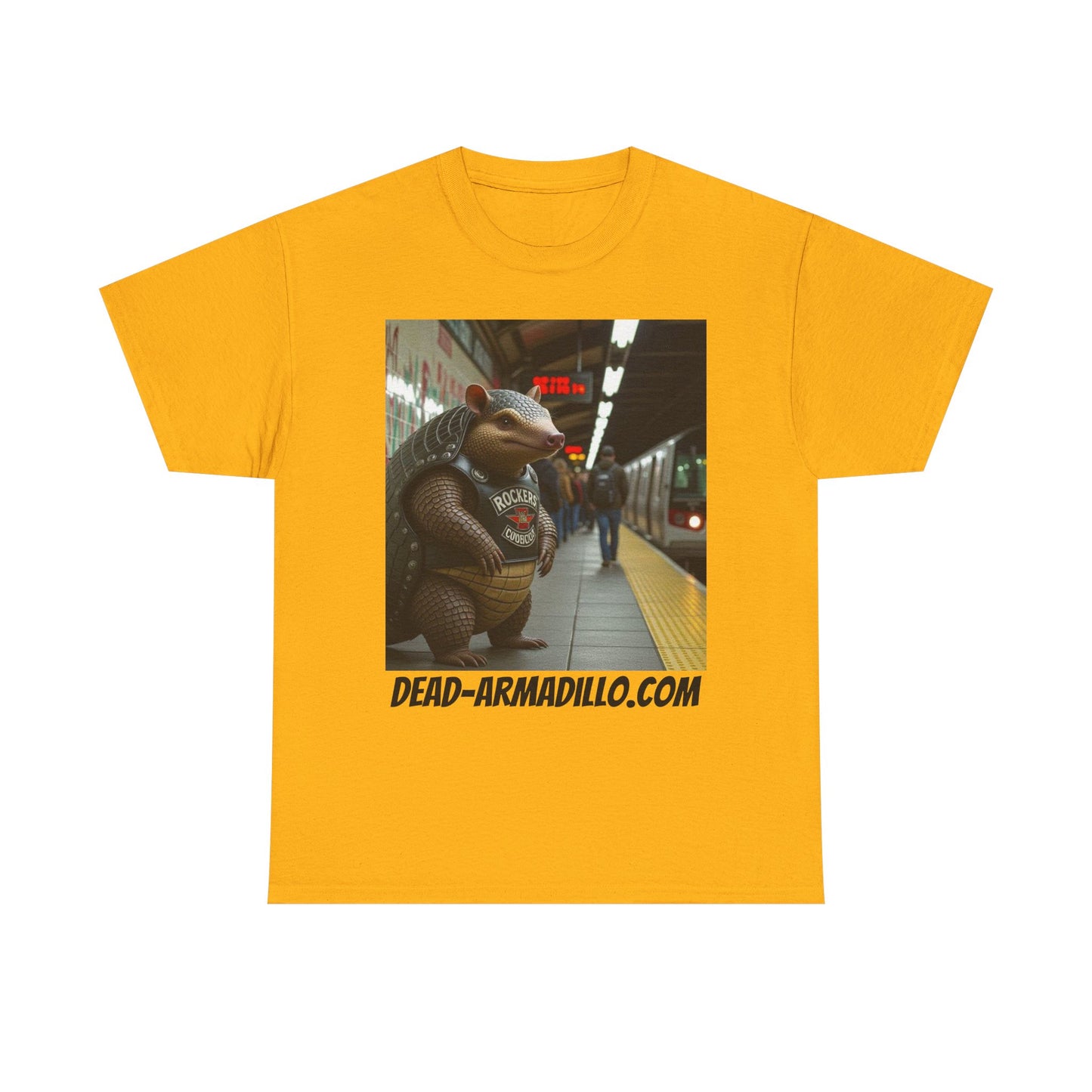 Graphic Tee | Armadillo Riding NYC Subway -| I Love New York | Quirky & Whimsical themed custom tees
