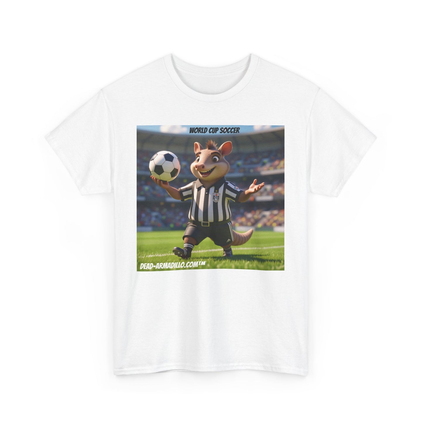 World Cup Soccer Graphic Tee | Referee | Custom made by  Dead-Armadillo.com™ | Unisex Cotton T-Shirt | Sports Fans | Casual Wear | Gift for Soccer Lovers | Fun Sports Apparel"