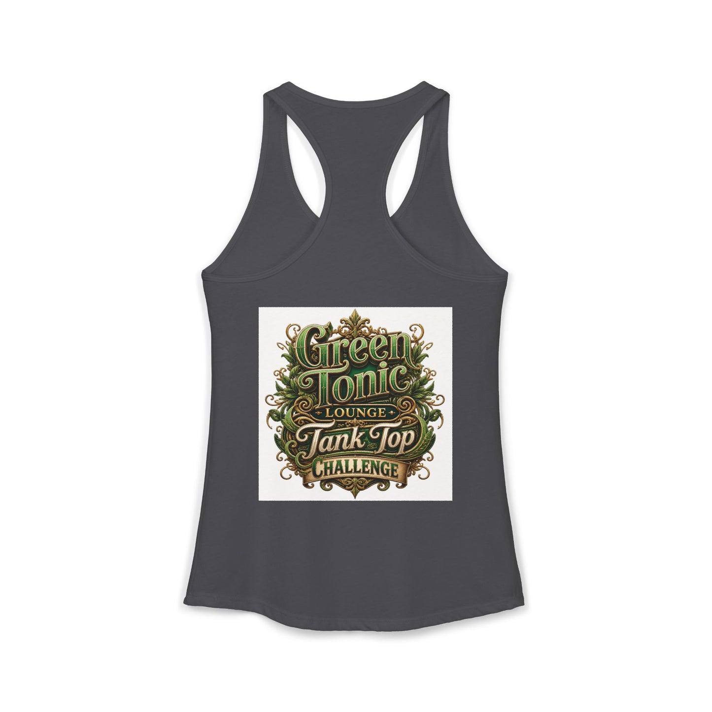 Women's 2-Sided Green Tonic Lounge | Racerback Tank |Dead-Armadillo™