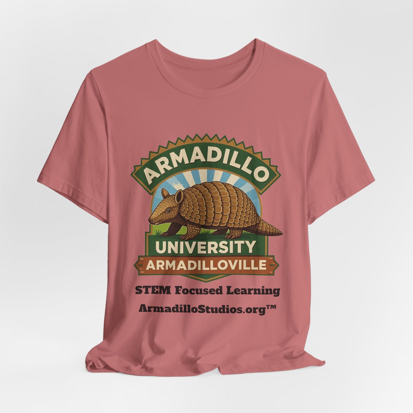 Armadillo University Classic Tee | Premium Bella+Canvas 3001 | ArmadilloStudios.org™