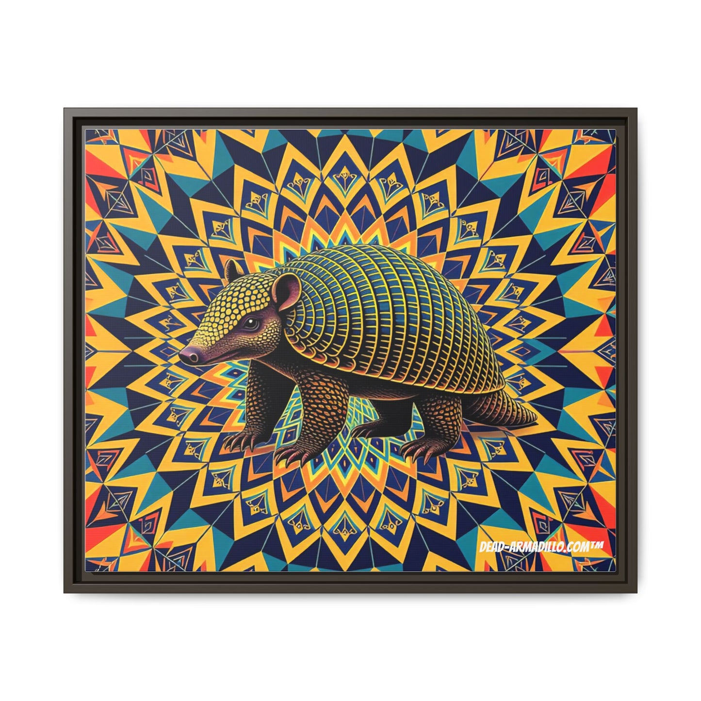 "Vibrant Armadillo Mandala Art" (24" x 20")