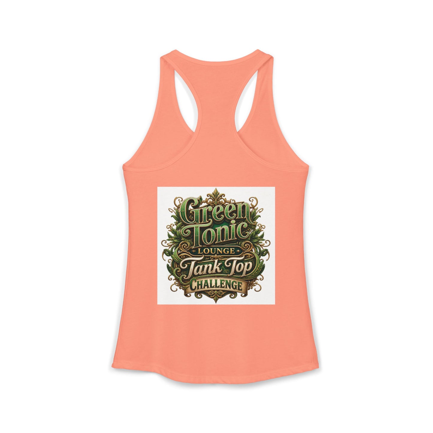 Women's 2-Sided Green Tonic Lounge | Racerback Tank |Dead-Armadillo™