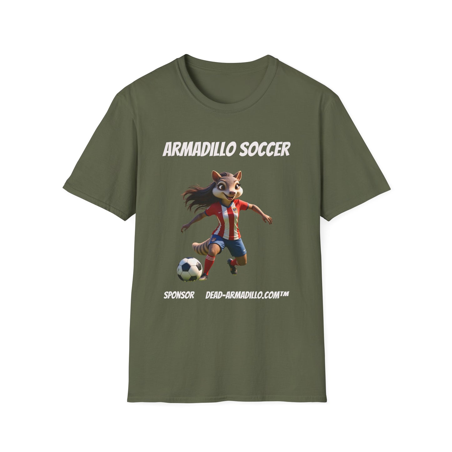 Armadillo Soccer Team T-Shirt  | Adults - Teens | Soccer Fans