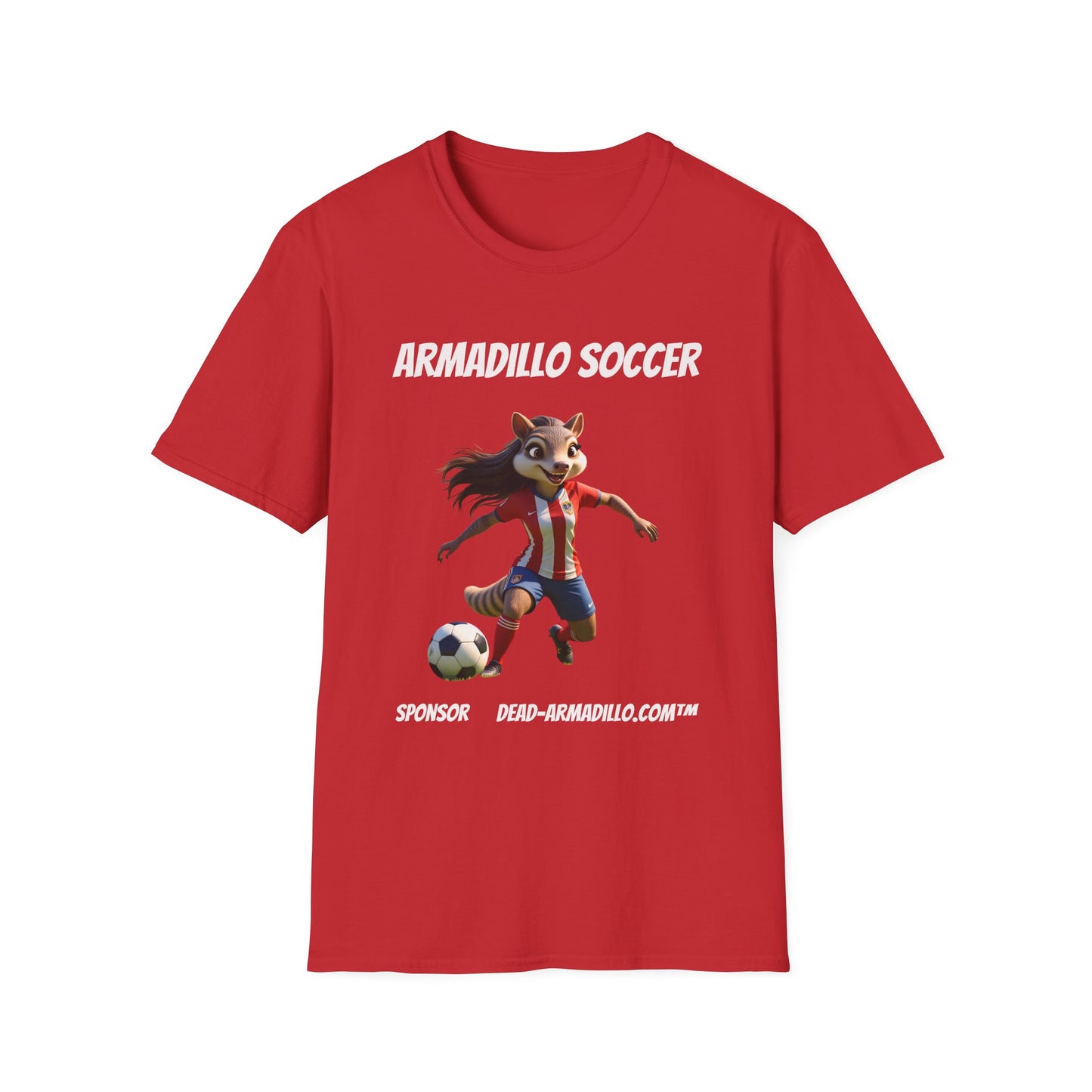 Armadillo Soccer Team T-Shirt  | Adults - Teens | Soccer Fans