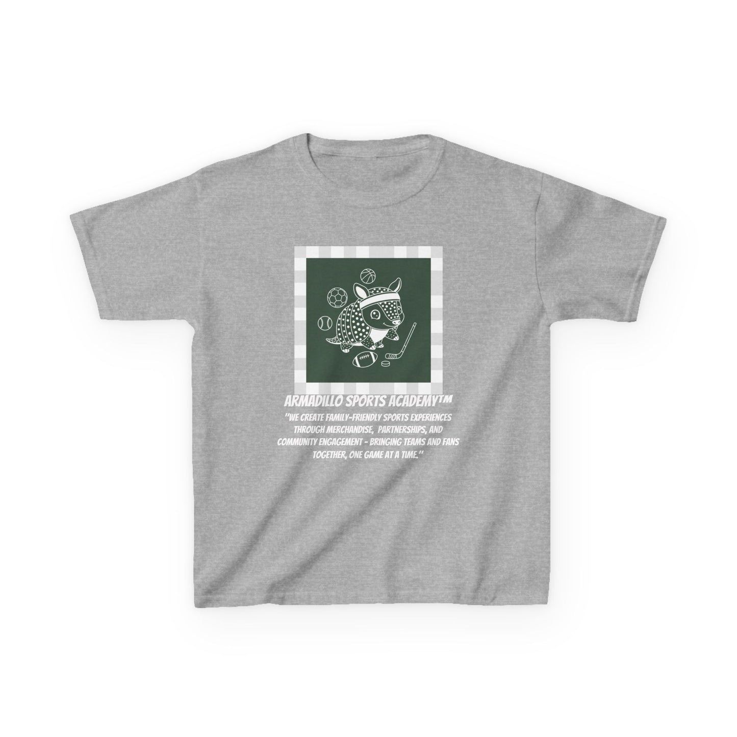Kids Tee | Armadillo Sports Academy | Youth T-Shirt | Learn your Sport