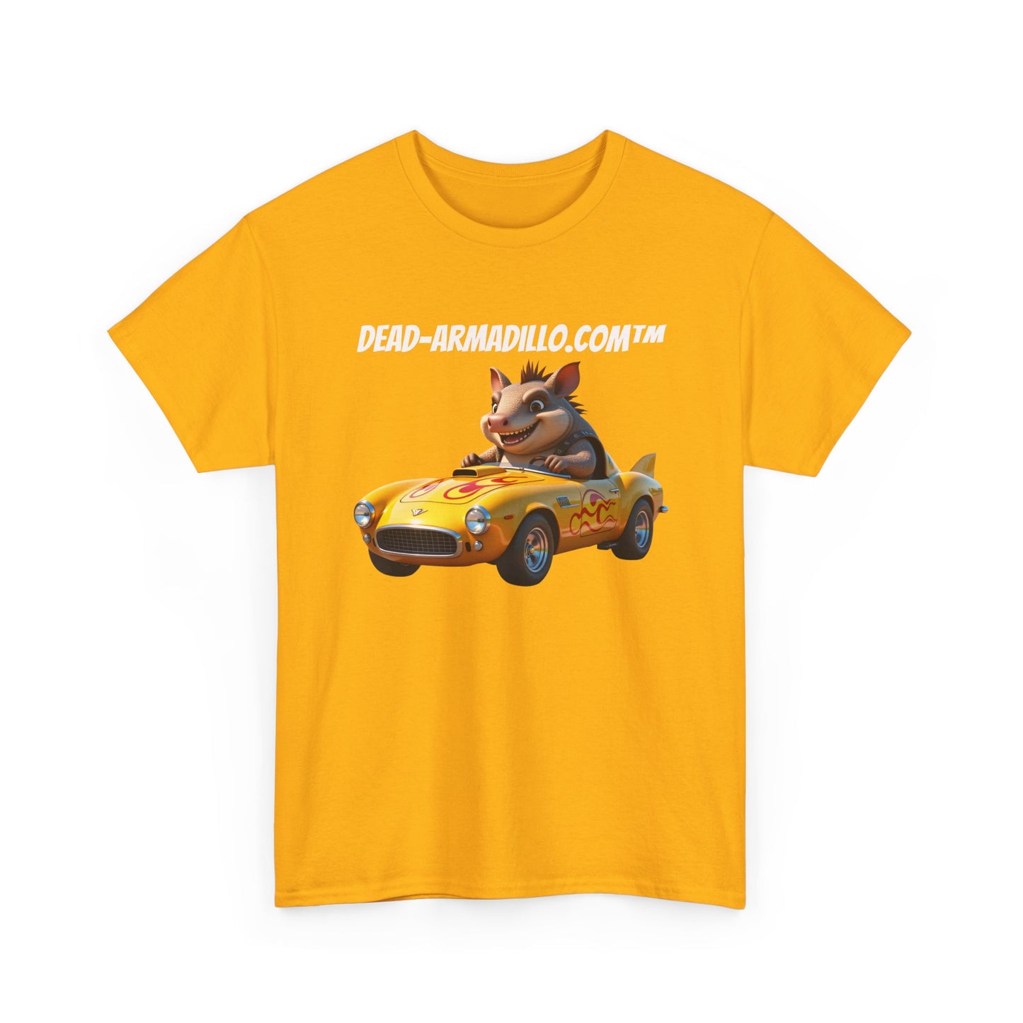 Dead-Armadillo.com | Car Racing Team | 2 Sided Tee Shirt | in White Font