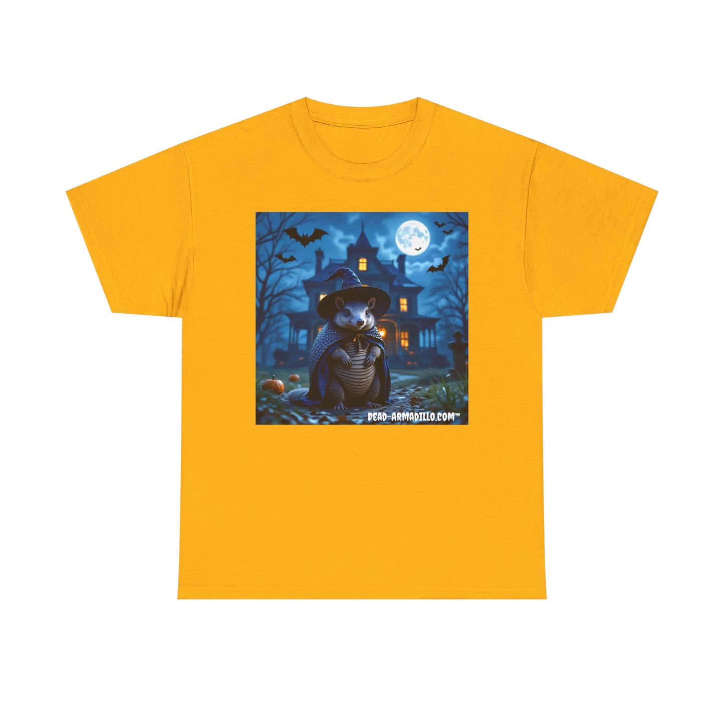 Spooky Armadillo Halloween Tee | by  Dead-Armadillo.com™ | Unisex Cotton T-Shirt for Fall | Halloween Costume | Graphic Tee | Cozy Casual Wear
