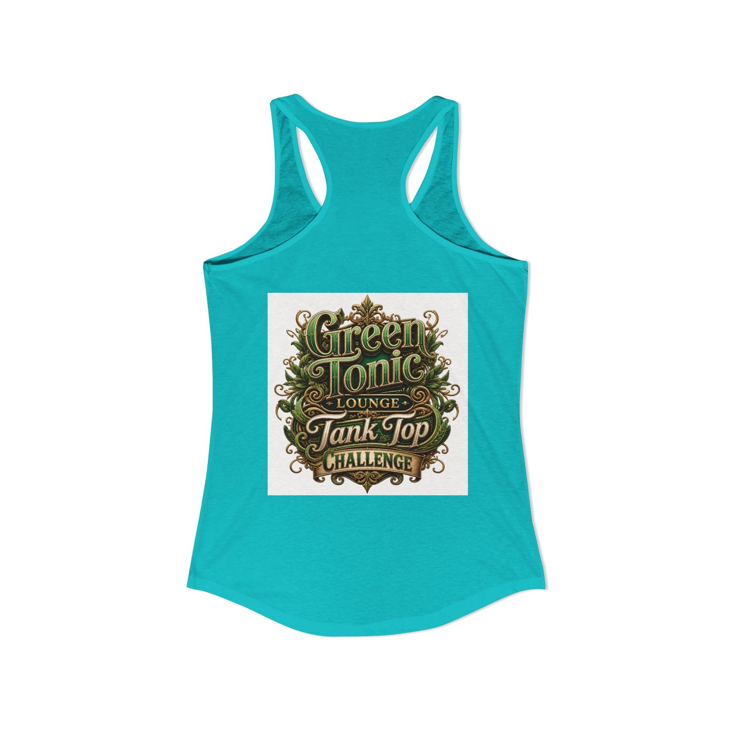 Women's 2-Sided Green Tonic Lounge | Racerback Tank |Dead-Armadillo™