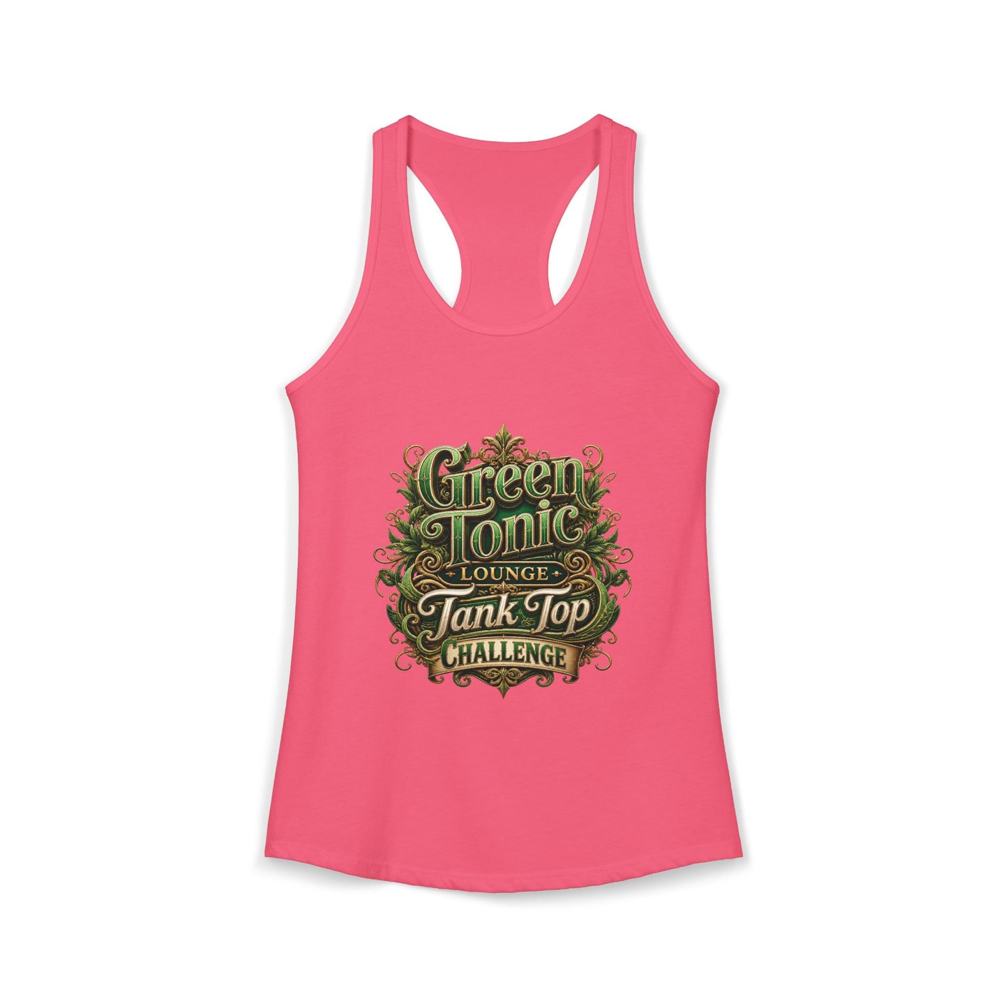 Women's 2-Sided Green Tonic Lounge | Racerback Tank |Dead-Armadillo™