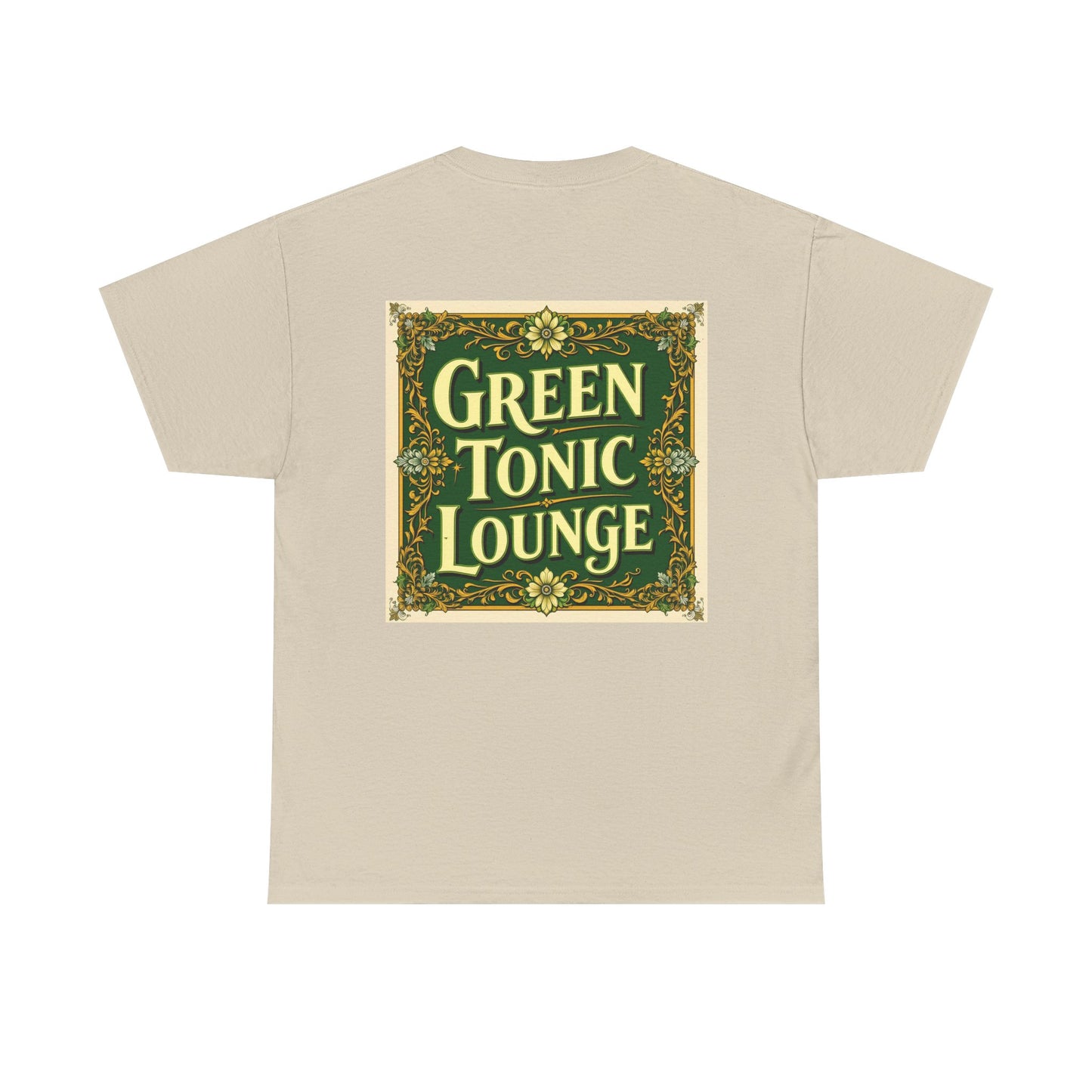 Green Tonic Lounge Tee | Back of Shirt Graphic Design