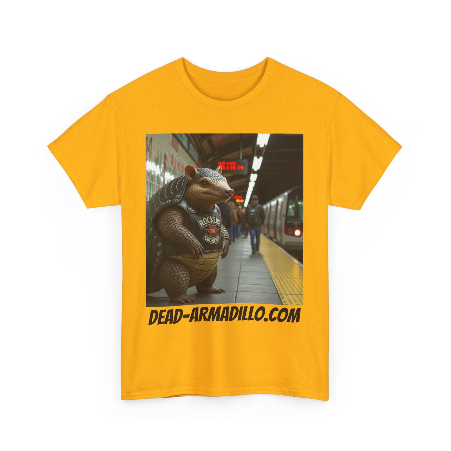 Graphic Tee | Armadillo Riding NYC Subway -| I Love New York | Quirky & Whimsical themed custom tees
