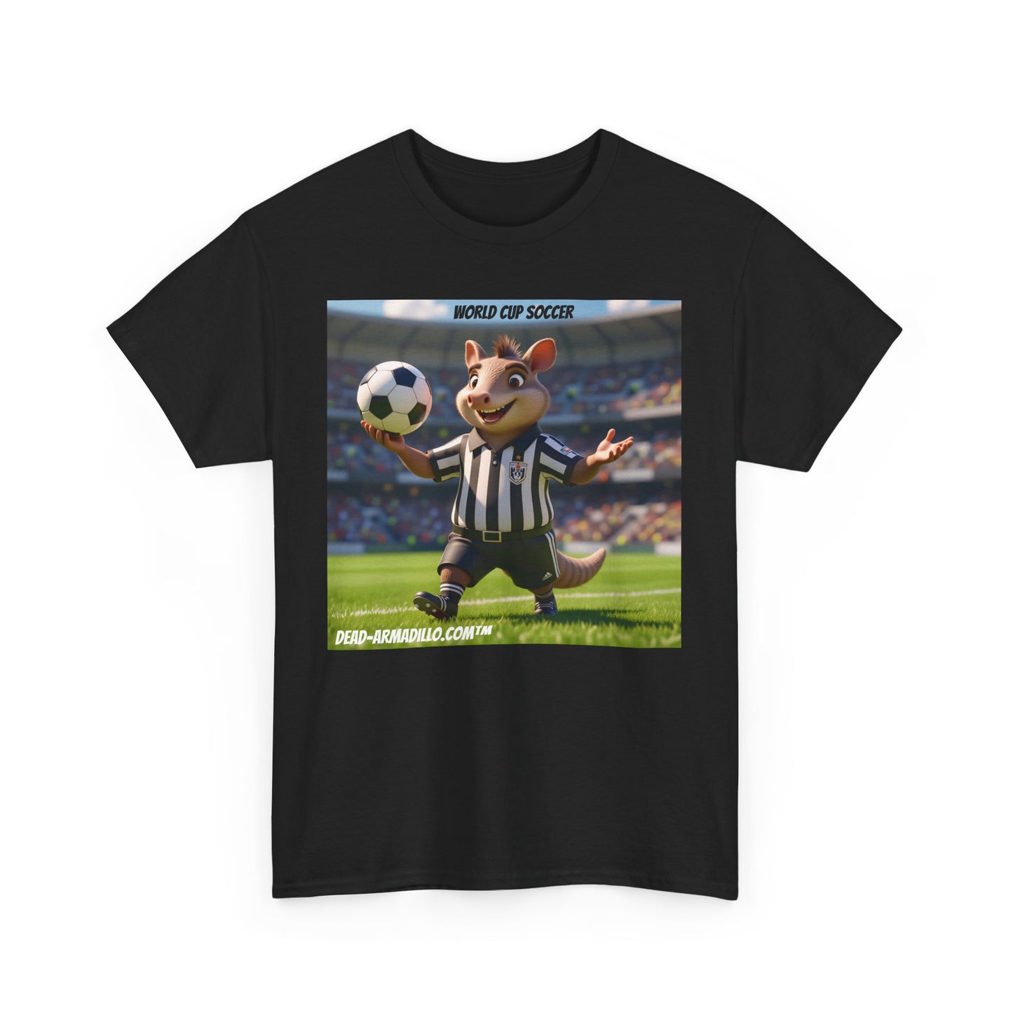 World Cup Soccer Graphic Tee | Referee | Custom made by  Dead-Armadillo.com™ | Unisex Cotton T-Shirt | Sports Fans | Casual Wear | Gift for Soccer Lovers | Fun Sports Apparel"