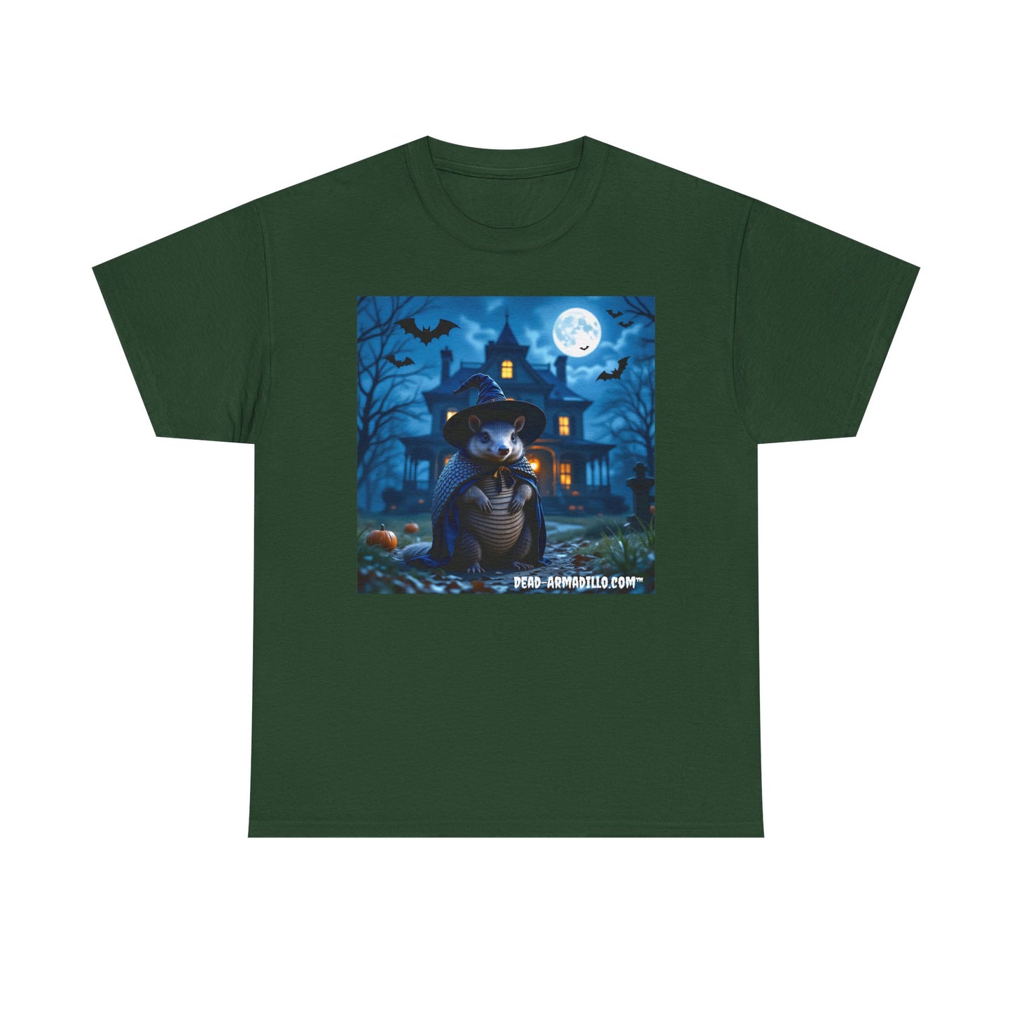 Spooky Armadillo Halloween Tee | by  Dead-Armadillo.com™ | Unisex Cotton T-Shirt for Fall | Halloween Costume | Graphic Tee | Cozy Casual Wear