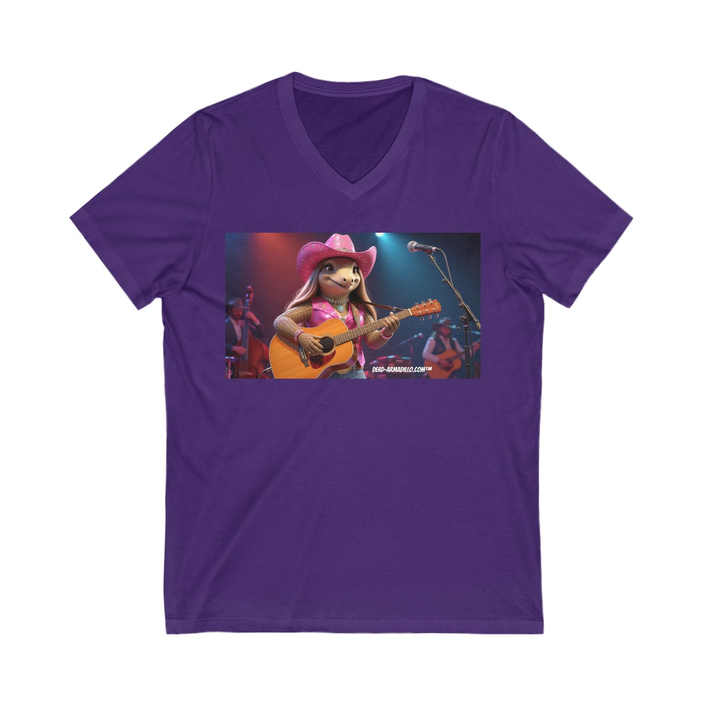 Fun Country Music V-Neck Tee | Cute Graphic T-Shirt | Cowboy Karma Tribute Tee | Gifts for Music Lovers | Concert Wear | Casual Summer Top