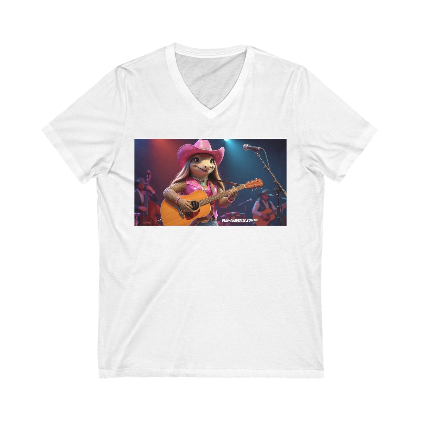 Fun Country Music V-Neck Tee | Cute Graphic T-Shirt | Cowboy Karma Tribute Tee | Gifts for Music Lovers | Concert Wear | Casual Summer Top