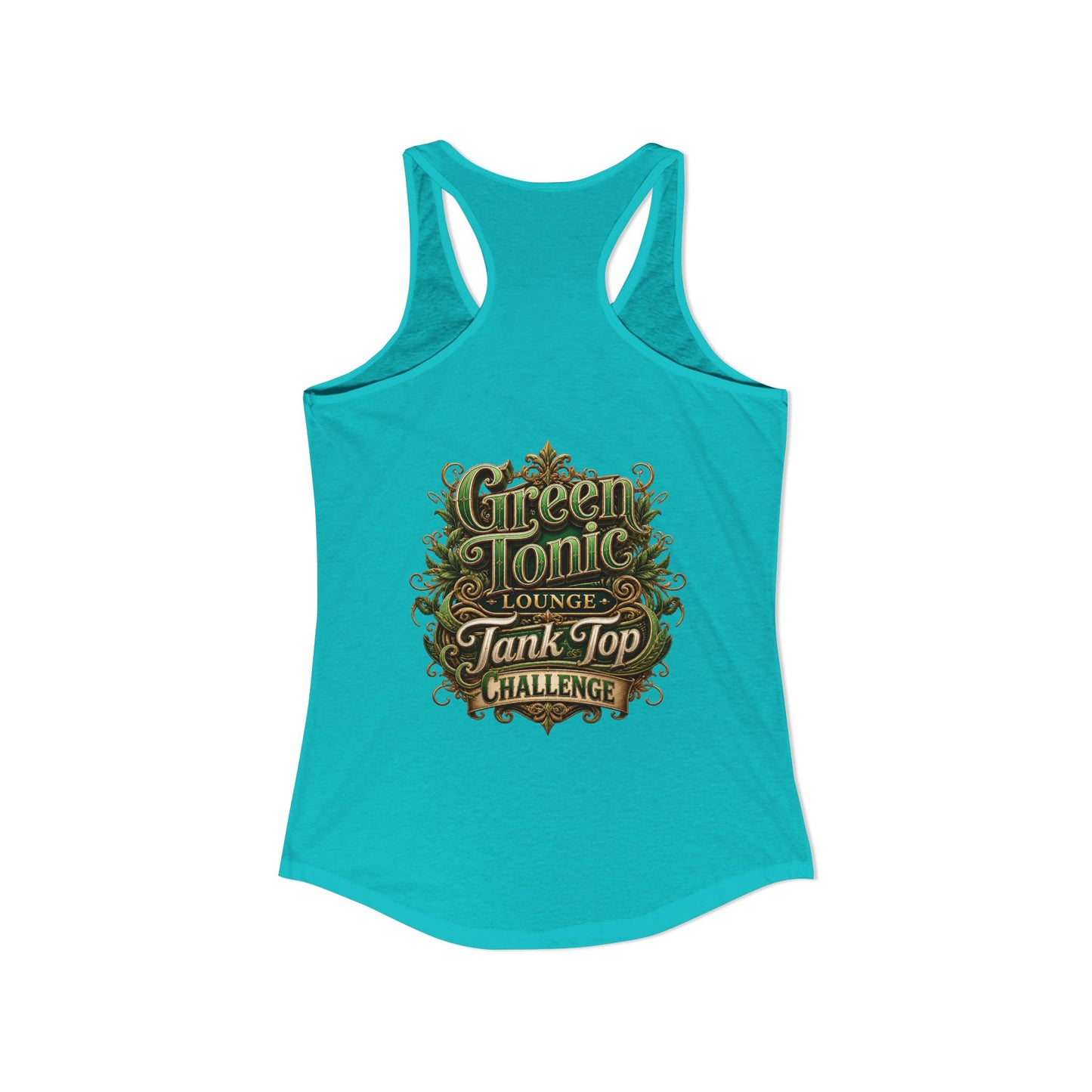 Women's 1-Sided Green Tonic Lounge | Racerback Tank | Dead-Armadillo™