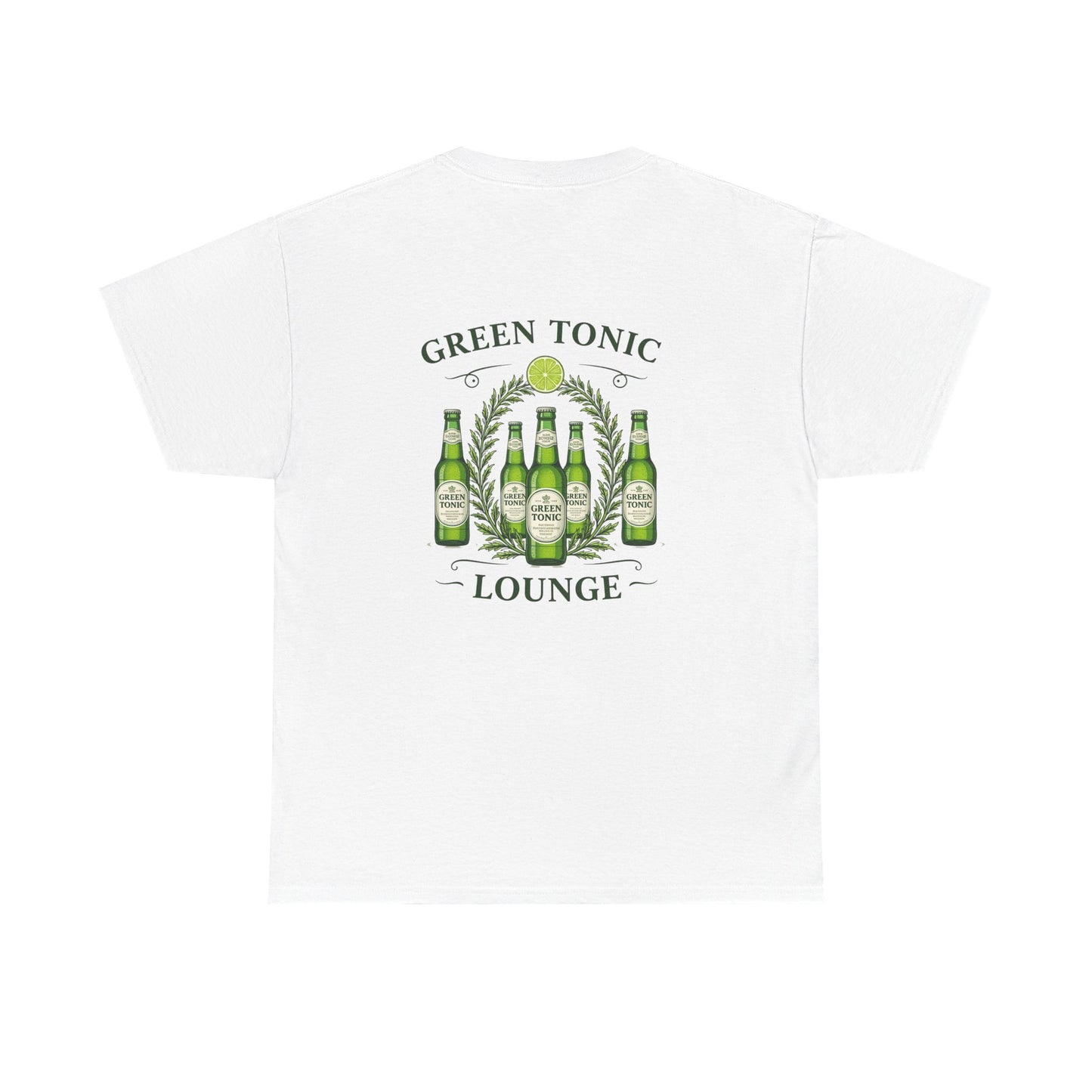 Green Tonic Lounge Tee | Back of Shirt Graphic Design