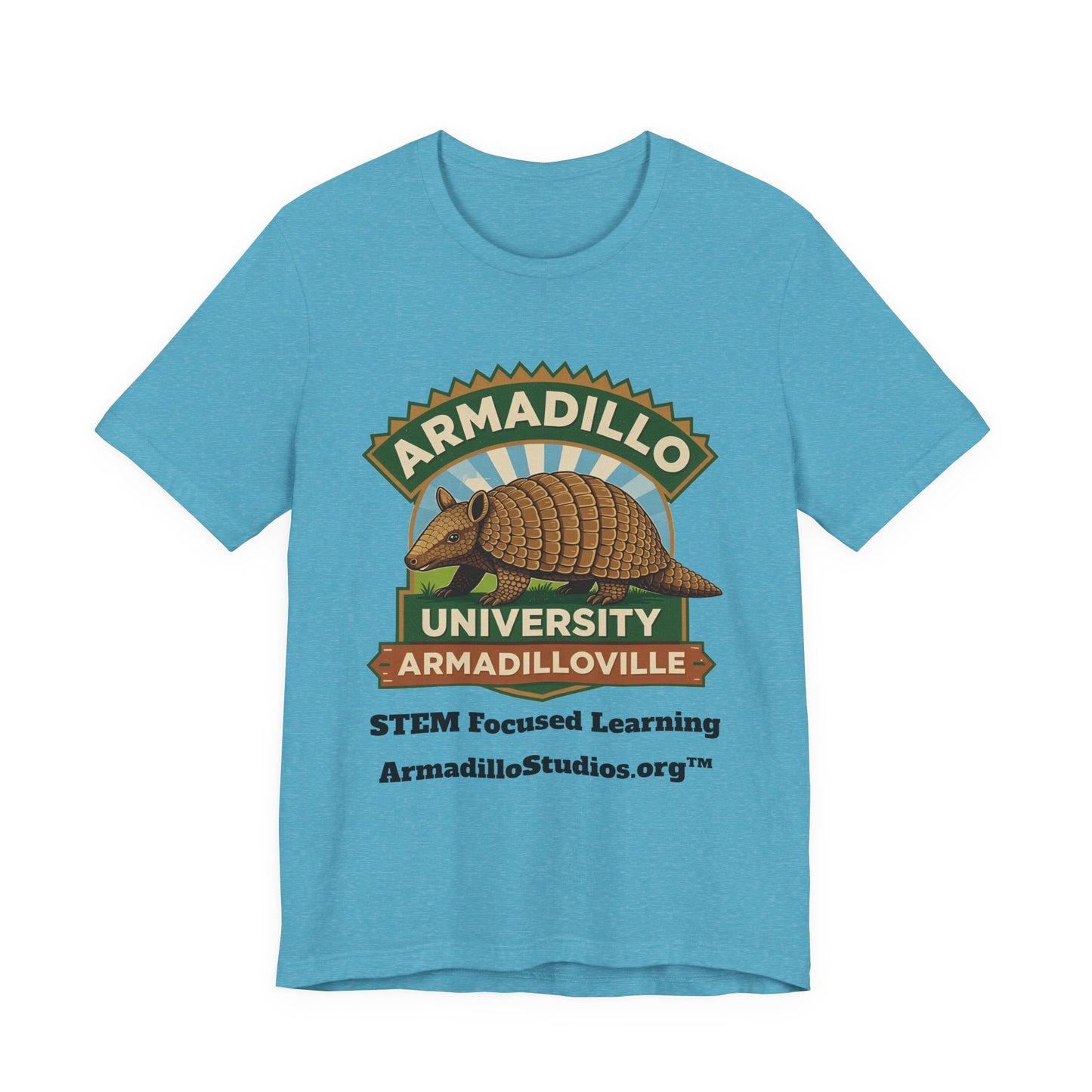 Armadillo University Classic Tee | Premium Bella+Canvas 3001 | ArmadilloStudios.org™