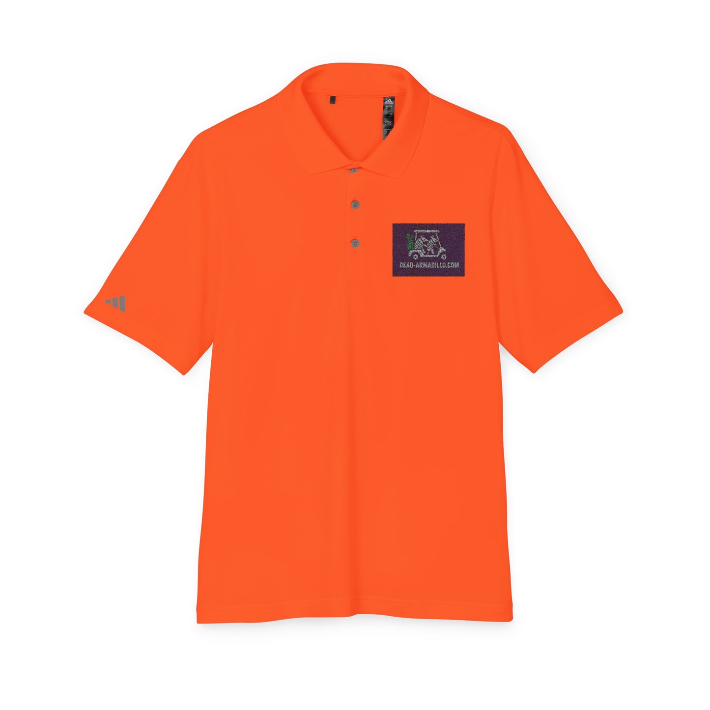 Polo Shirt - Armadillo Themed | Custom Embroidered Adidas | Unisex Golf Polo |