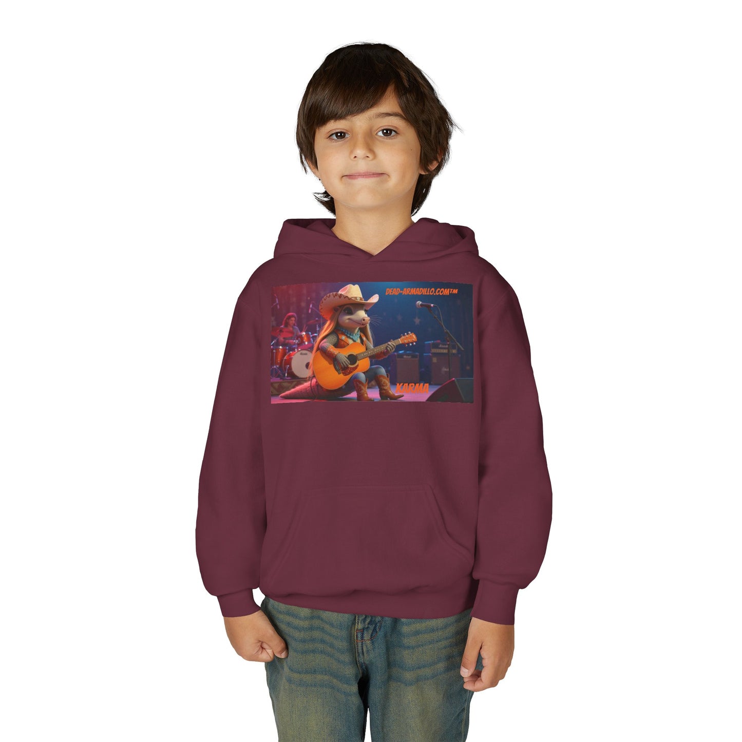 Sudadera con capucha de polar personalizada | creada por Dead-Armadillo.com™ | Unisex, peso medio | Talla infantil | Sudadera con capucha de polar suave