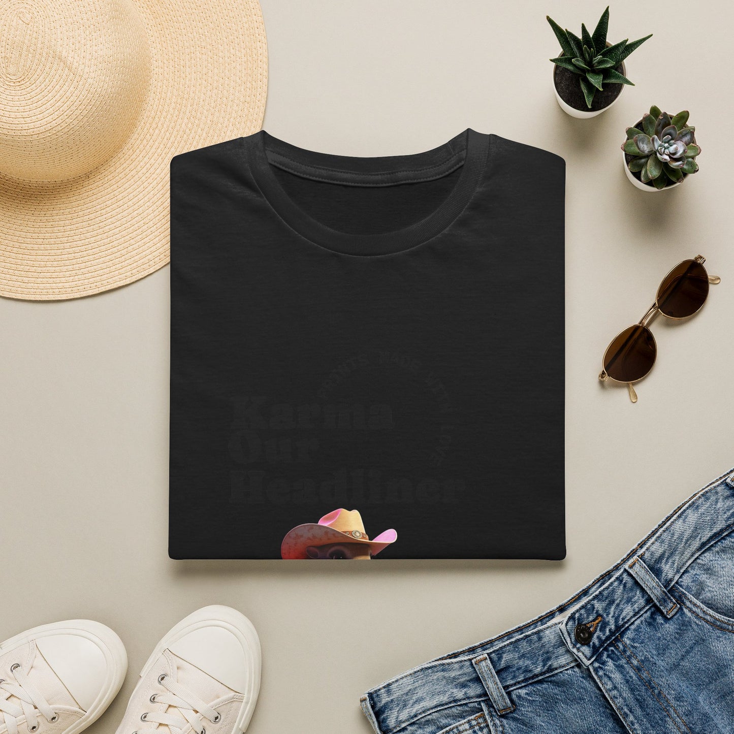 Karma "Our Headliner" | Playing Guitar Graphic Tee | Dead-Armadillo.com™