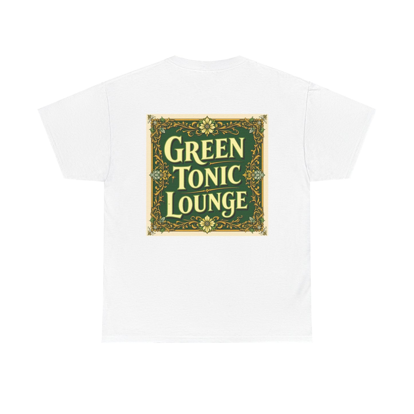 Green Tonic Lounge Tee | Back of Shirt Graphic Design