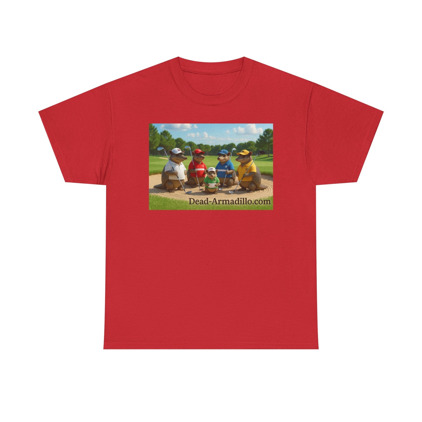 "Armadillo Golf T-Shirt | Funny Golf Gift | Great Day Group Photo Tee | Casual Wear| Birthday Celebrations | Unique Gift Idea | Graphic Tee"
