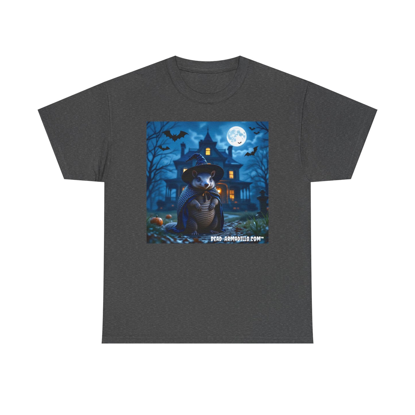 Spooky Armadillo Halloween Tee | by  Dead-Armadillo.com™ | Unisex Cotton T-Shirt for Fall | Halloween Costume | Graphic Tee | Cozy Casual Wear