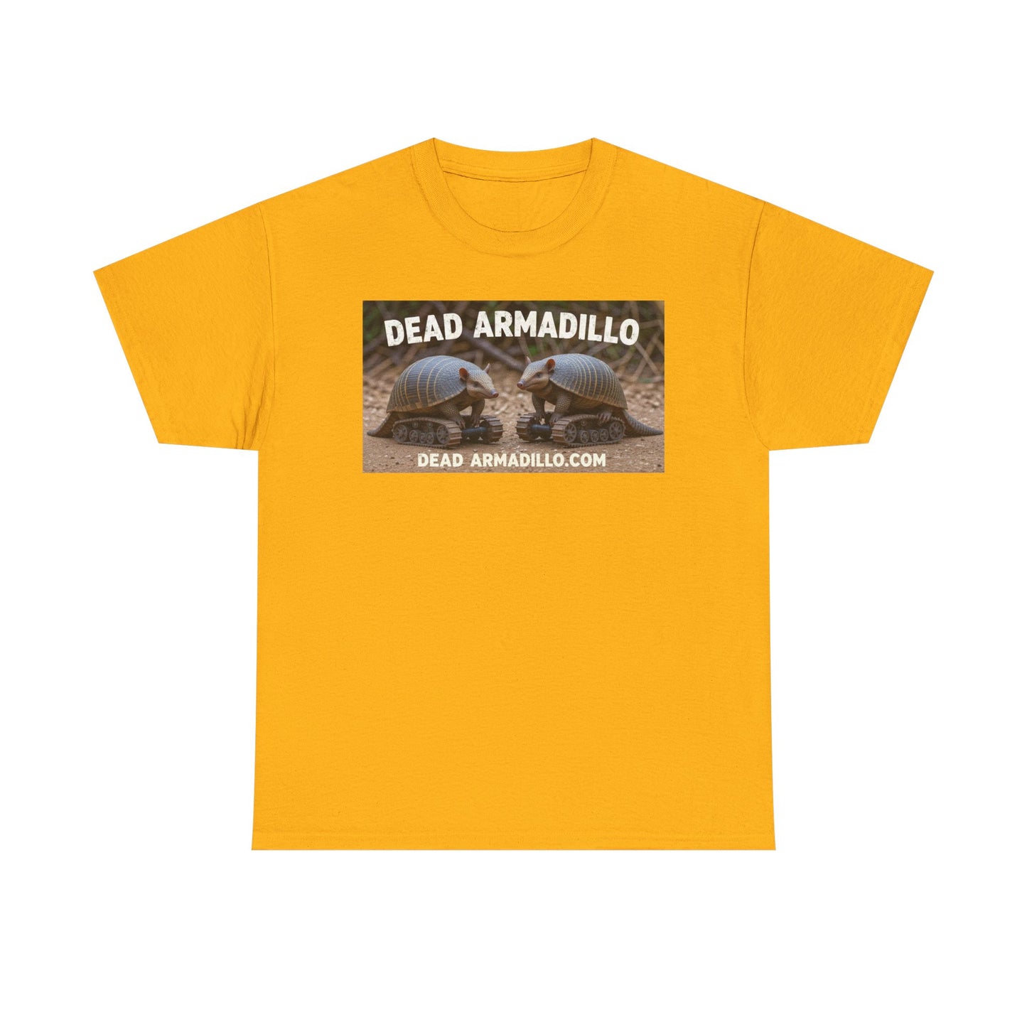 Unisex Funny Dead Armadillo Tee | Perfect for Animal Lovers | Casual Wear | Graphic Tee | Gift for Friends| Humorous T-Shirt |  Dead-Armadillo.com™