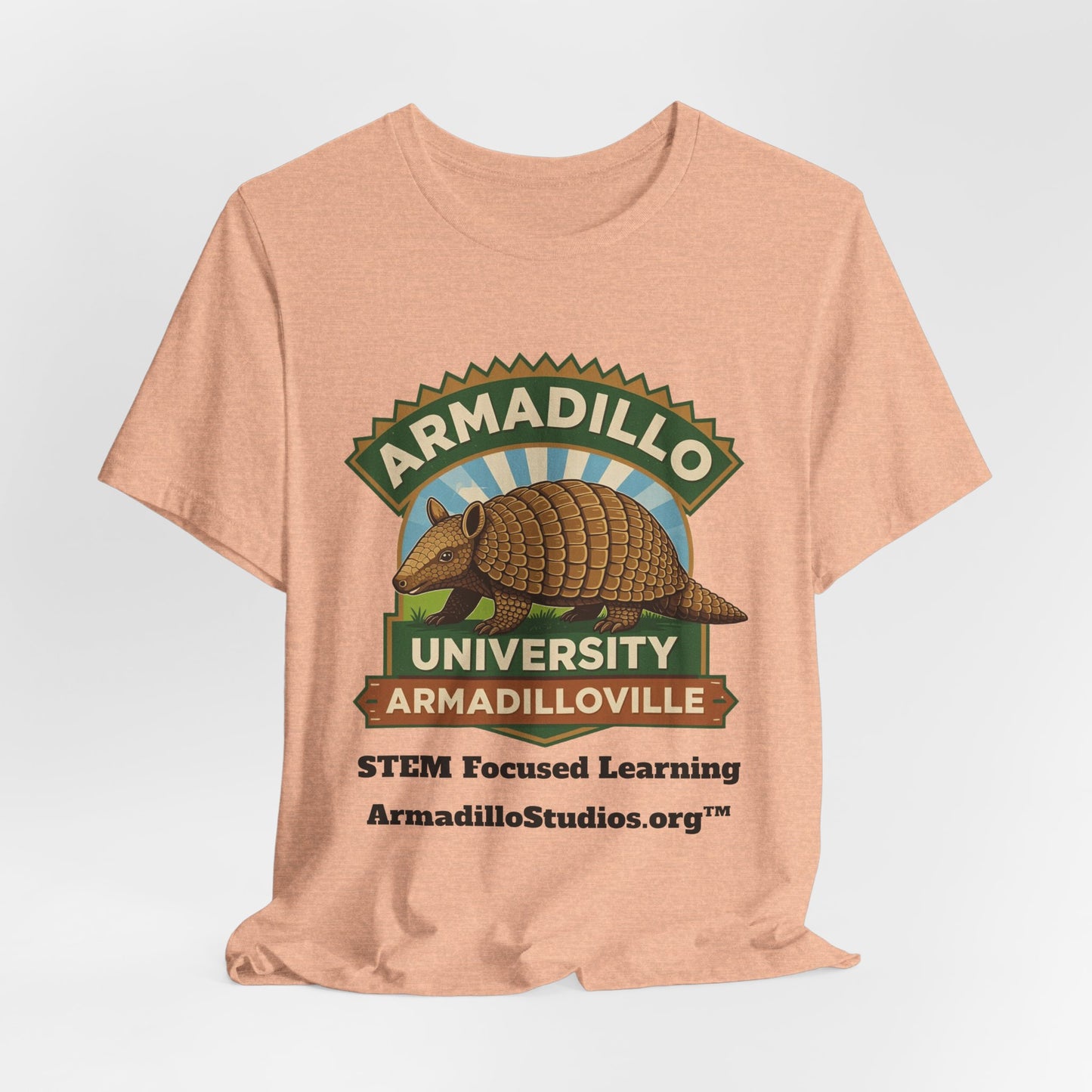 Armadillo University Classic Tee | Premium Bella+Canvas 3001 | ArmadilloStudios.org™
