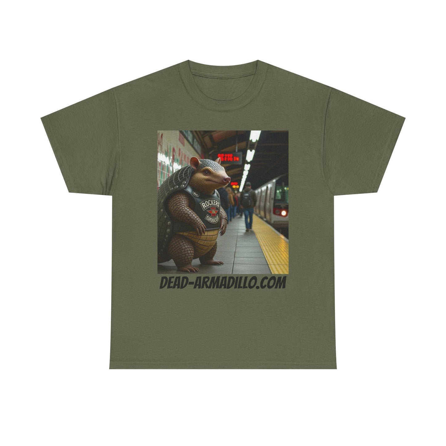 Graphic Tee | Armadillo Riding NYC Subway -| I Love New York | Quirky & Whimsical themed custom tees